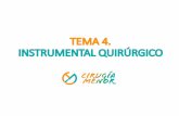 TEMA 4. INSTRUMENTAL QUIRÚRGICO - Curso de Cirugia Menor