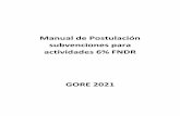 Manual de Postulación subvenciones para actividades 6% FNDR