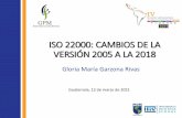 ISO 22000: CAMBIOS DE LA VERSIÓN 2005 A LA 2018