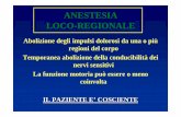 ANESTESIA LOCO-REGIONALE - Altervista