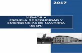 MEMORIA ESCUELA DE SEGURIDAD Y EMERGENCIAS DE NAVARRA