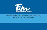 PROGRAMA DE VIOLENCIA FAMILIAR, SEXUAL Y DE GÉNERO