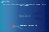 REPORTE MENSUAL DEL SECTOR ELÉCTRICO PERUANO