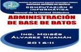 Manual de la Unidad Didáctica ADMINISTRACIÓN DE BASE DE DATOS