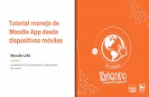 Tutorial manejo de Moodle App desde dispositivos móviles