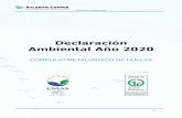 Declaración Ambiental Año 2020 - Atlantic Copper