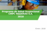 Programa de Salud Ocupacional CMPC MADERAS S.A. 2018