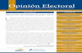 Elecciones seccionales Ecuador 2014 - Gob