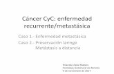 Cáncer CyC: enfermedad recurrente/metastásica
