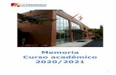 Memoria Curso académico 2020/2021