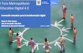 I Foro Metropolitano Educativo Digital 4