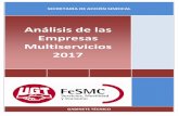 Análisis de las empresas multiservicios 2017