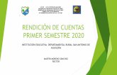 RENDICIÓN DE CUENTAS PRIMER SEMESTRE 2020