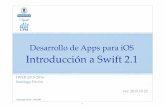 Desarrollo de Apps para iOS Introducción a Swift 2