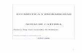 ESTADÍSTICA Y PROBABILIDAD NOTAS DE CATEDRA