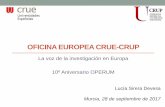 OFICINA EUROPEA CRUE-CRUP