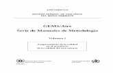 GEMS/Aire Serie de Manuales de Metodología