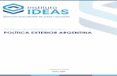 Relaciones internacionales POLÍTICA EXTERIOR ARGENTINA