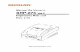 Manual De Usuario SRP-275 Ver.2 Impresora Matricial Rev. 2