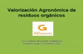 Valorización Agronómica de residuos orgánicos