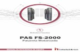 Manual PASARELA MOTORIZADA PAS FS-2000 - Intelektron
