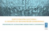 PARTICIPACIÓN ELECTORAL: EL DESAFÍO DE RECONSTRUIR …