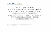 POLÍTICA DE PREVENCIÓN, CONTROL Y GESTIÓN DE RIESGOS DE ...