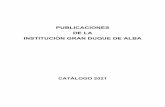 PUBLICACIONES DE LA INSTITUCIÓN GRAN DUQUE DE ALBA