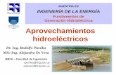 Aprovechamientos hidroeléctricos - Facultad de Ingeniería
