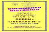 ACTA DE INSTALACIÓN DE LA R L S ORDEN LIBERTAD N° 2