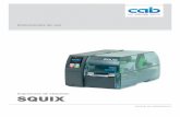 Instrucciones de uso de la impresora de etiquetas SQUIX
