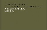 MEMORIA 2016 - Tribunal Constitucional de España