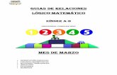 GUIAS DE RELACIONES LÓGICO-MATEMÁTICO
