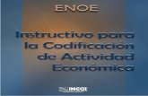 Instructivo para la codificacion de actividad económica