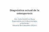 Diagnóstico actual de la osteoporosis - SCLEDyN