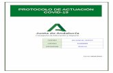 PROTOCOLO DE ACTUACIÓN COVID-19 - Junta de Andalucía