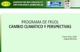 PROGRAMA DE FRIJOL CAMBIO CLIMATICO Y PERSPECTIVAS