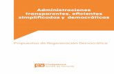 Administraciones transparentes, eficientes simplificadas y ...