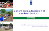 G©nero en la adaptaci³n al cambio climtico Itz Casta±eda Panam, marzo 2010 Las mujeres se han adaptado al cambio climtico mucho tiempo antes de que