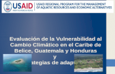 Evaluaci³n de la Vulnerabilidad al Cambio Climtico en el Caribe de Belice, Guatemala y Honduras y Estrategias de adaptaci³n