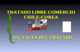 TRATADO LIBRE COMERCIO TRATADO LIBRE COMERCIOCHILE-COREA ALCANCES DEL TRATADO ALCANCES DEL TRATADO