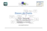 Bases de Datos - â€¢ Esquema , la estructura lأ³gica de la base de datos â€“ Ejemplo: La base de datos